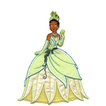 Disney Princess Tiana Full Body Iron on Embroidered Applique Patch 