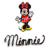 Disney Minnie Mouse With Script Iron on Embroidered Patch 