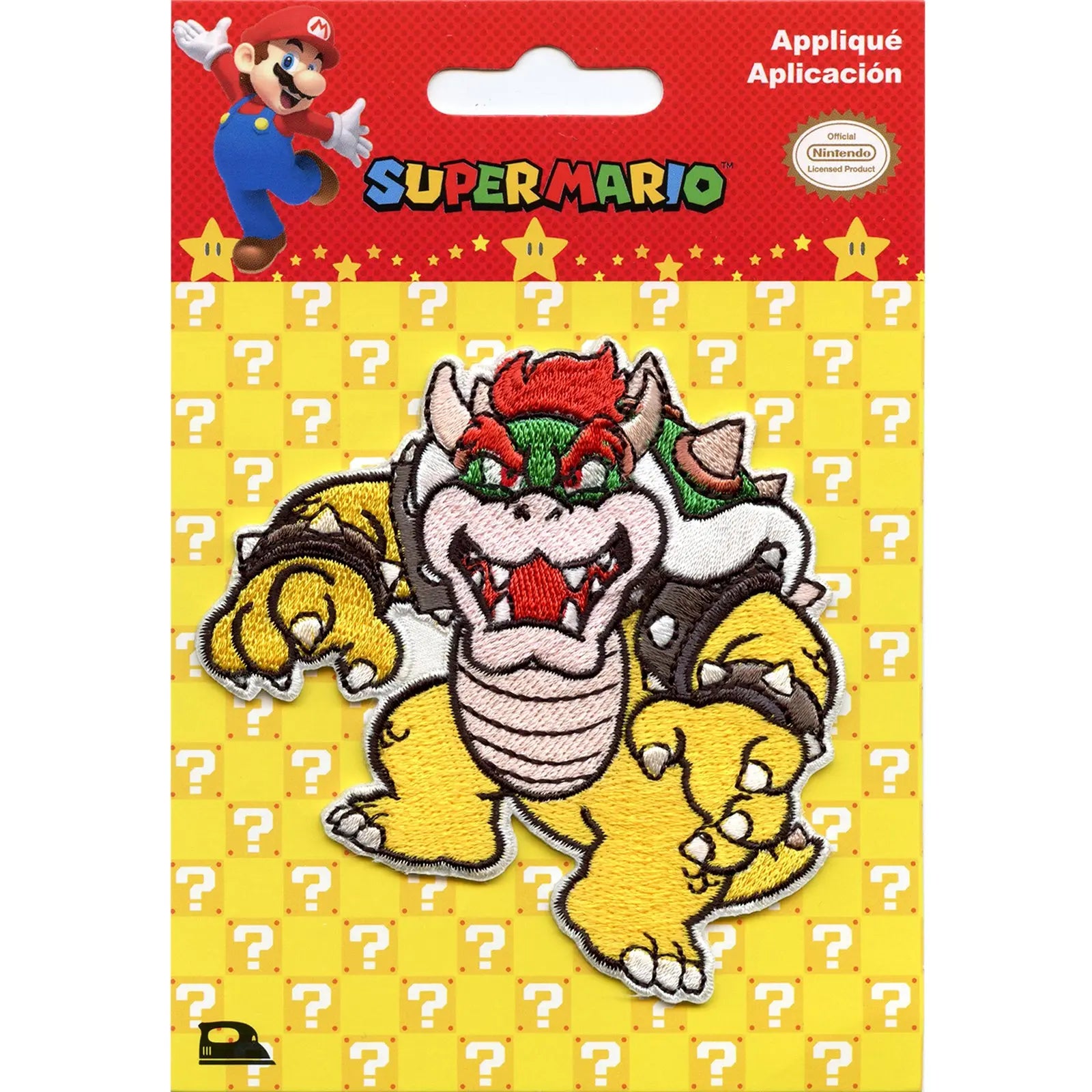 Nintendo Super Mario Game Bowser Iron On Patch 