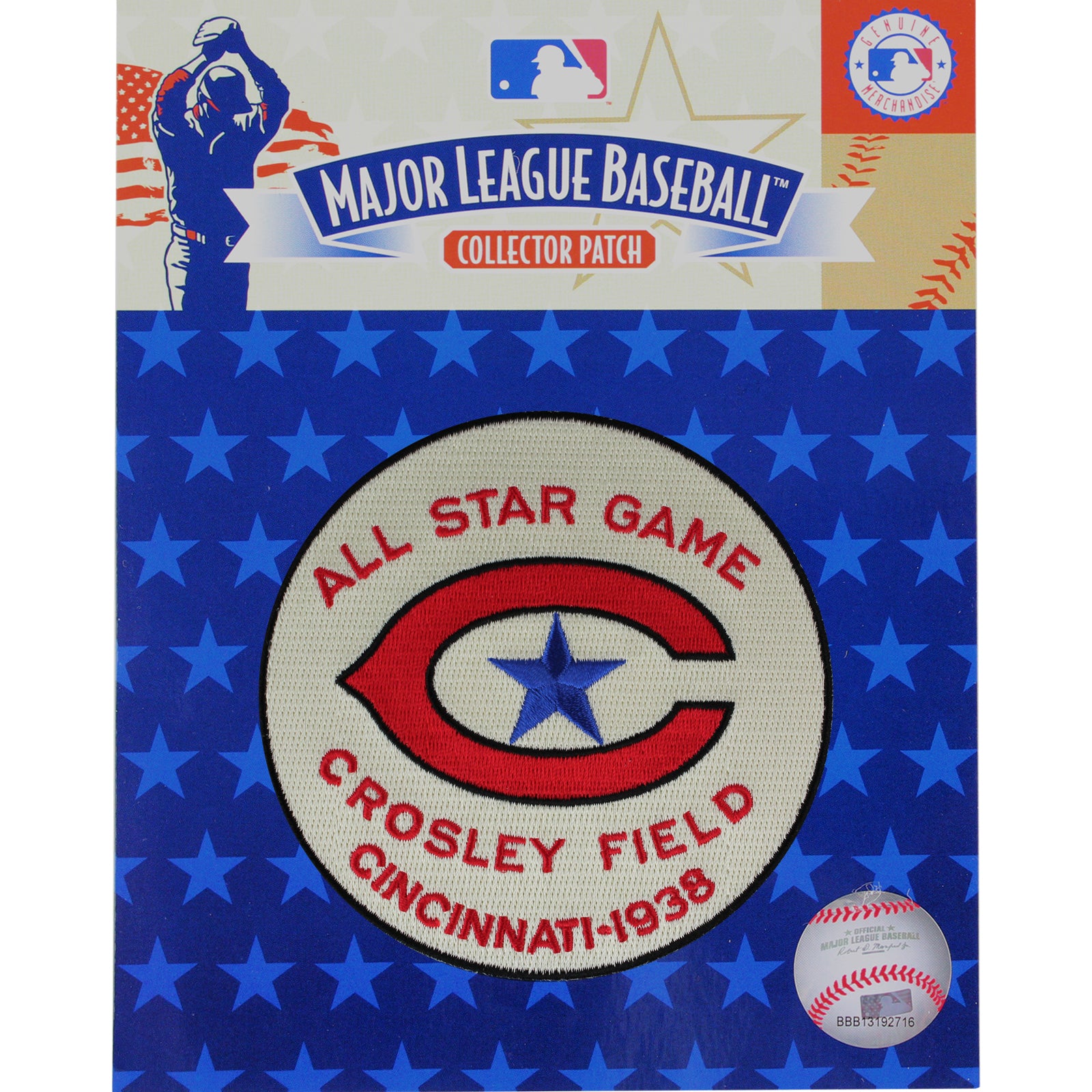 1938 MLB All Star Game Cincinnati Reds Crosley Field Jersey Patch 