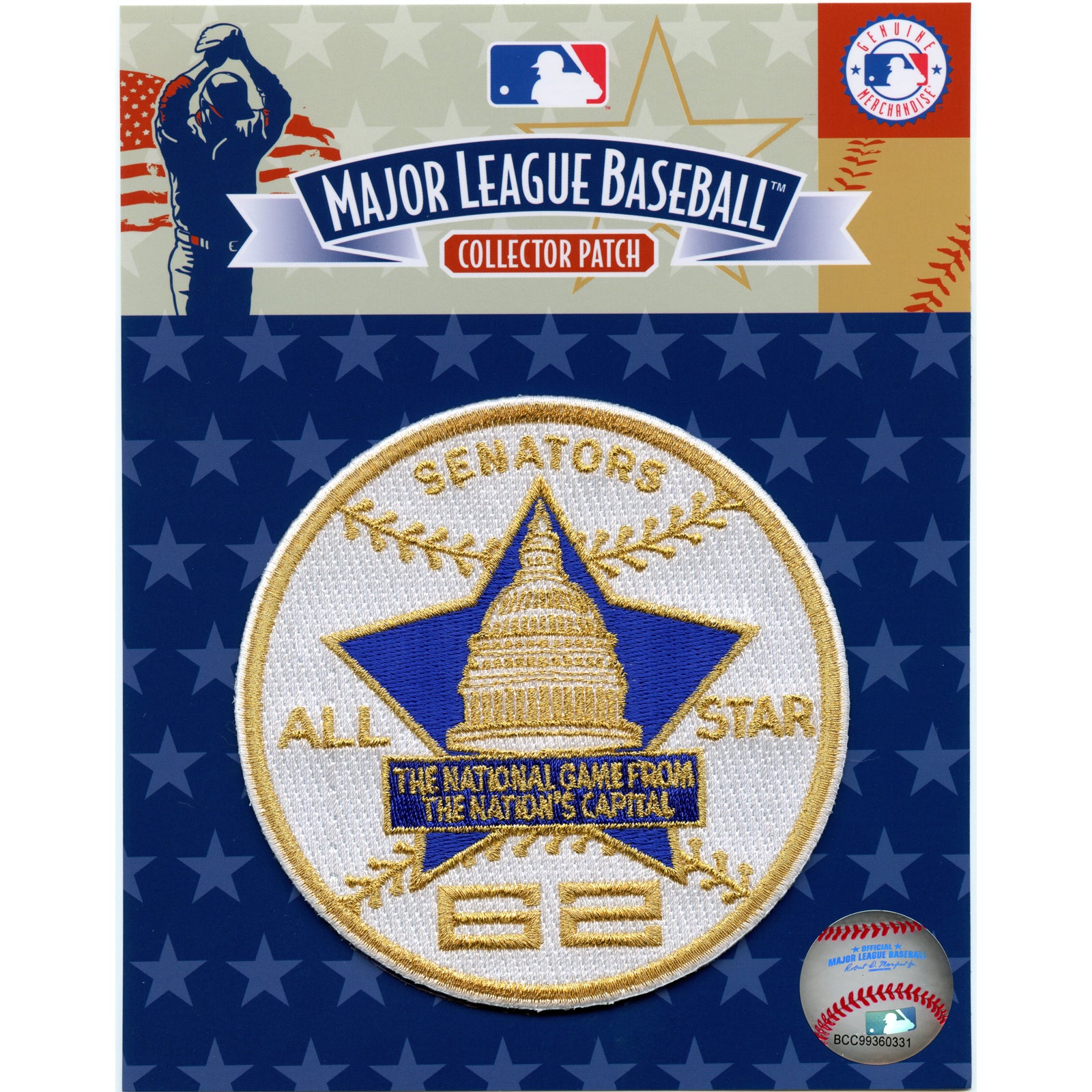 1962 MLB All Star Game Patch Washington Senators 