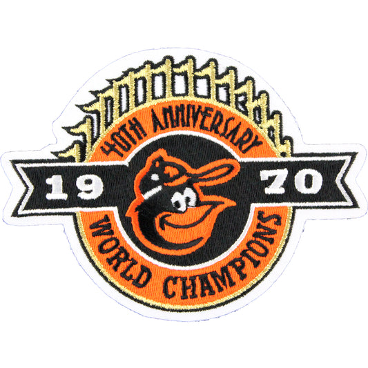 1970 World Champions 40th Anniversary Baltimore Orioles Jersey Patch 