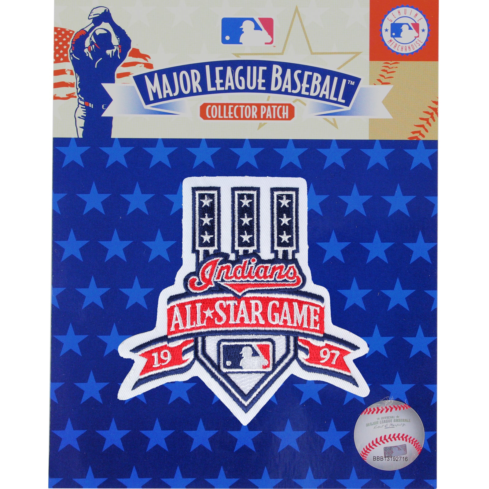 1997 MLB All Star Game Cleveland Indians Jersey Patch 