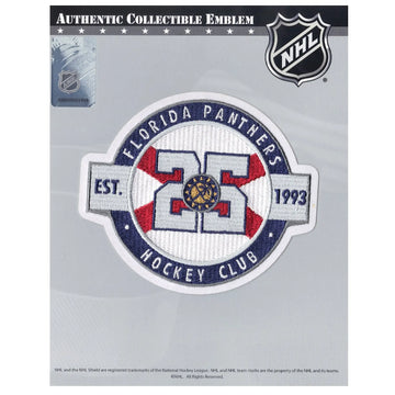 2018 Florida Panthers 25th Anniversary Season Jersey Patch (White) 