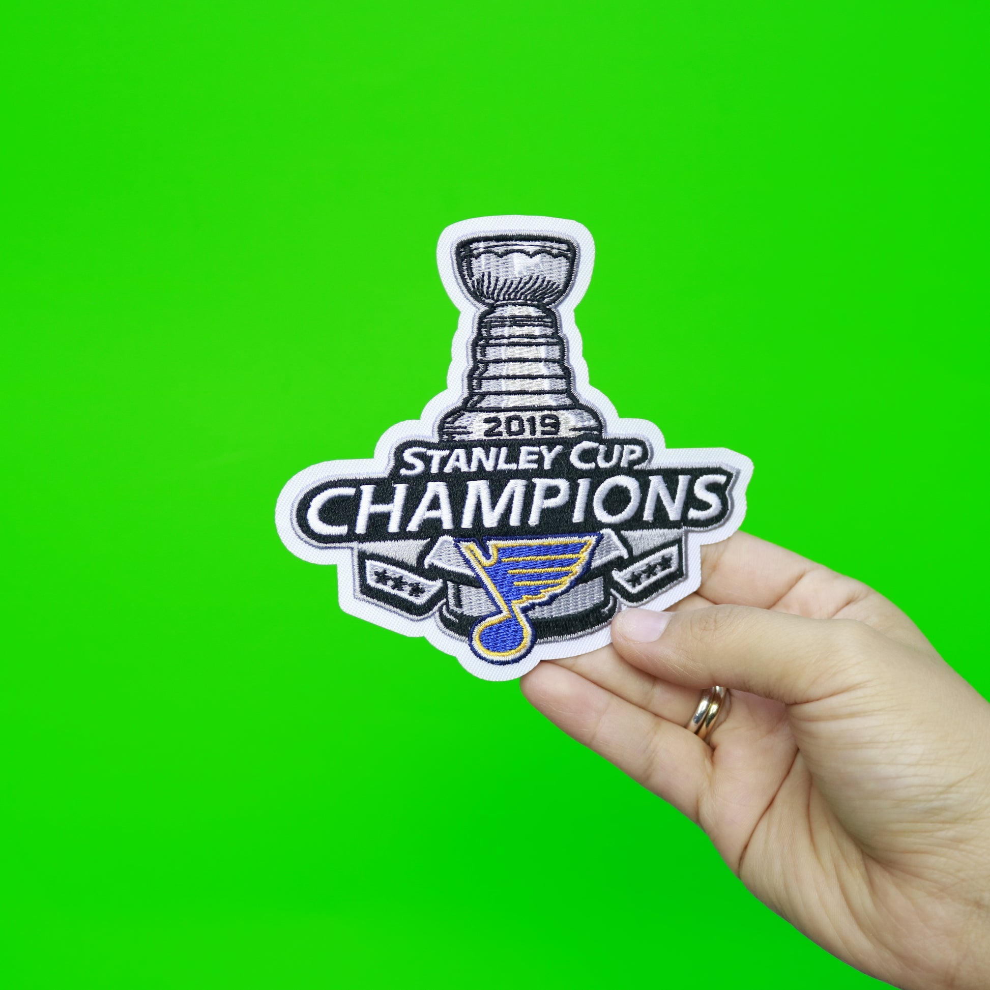 2019 NHL Stanley Cup Final Champions St Louis Blues Commemorative Jersey Patch 