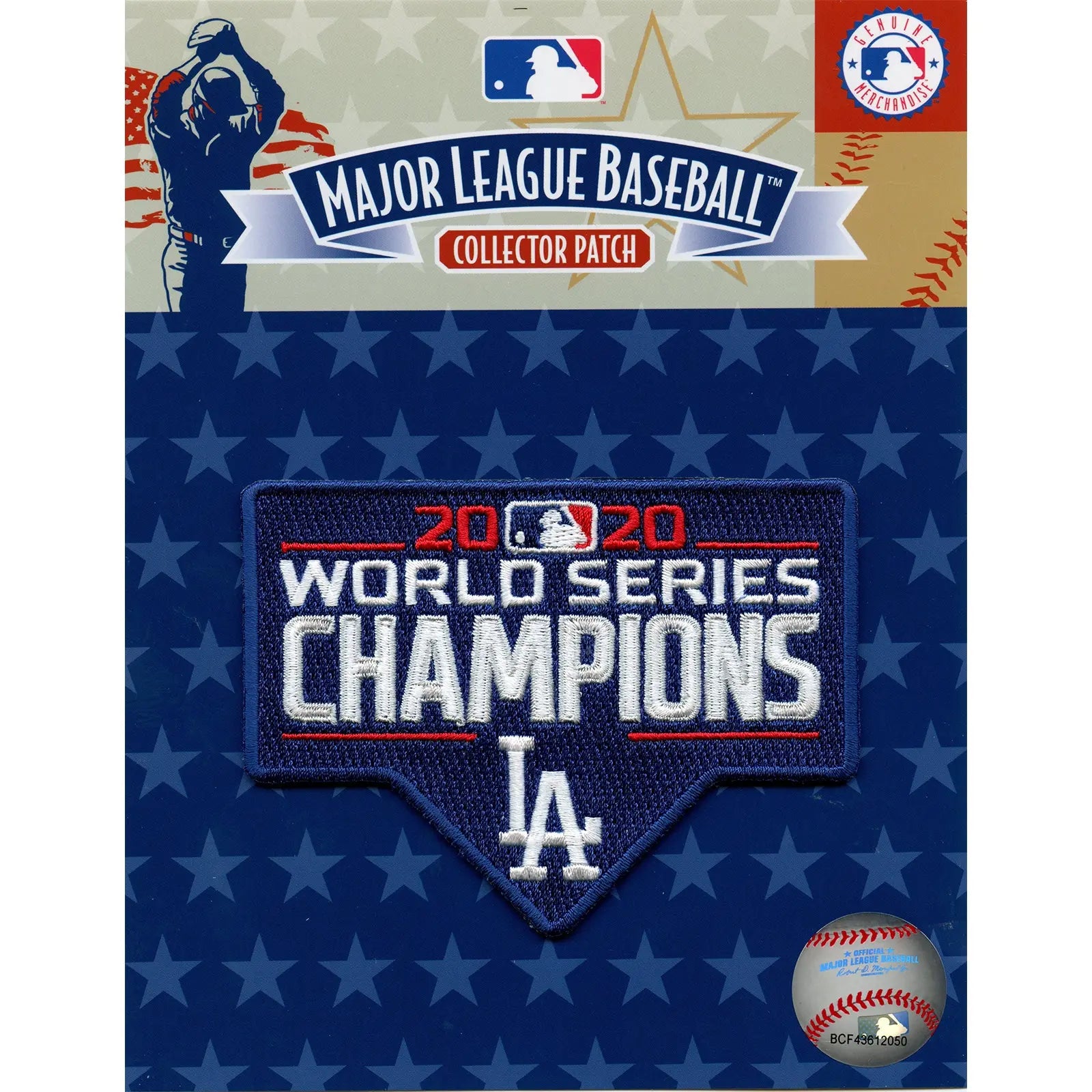 2020 MLB World Series Champions Jersey Patch Los Angeles Dodgers 