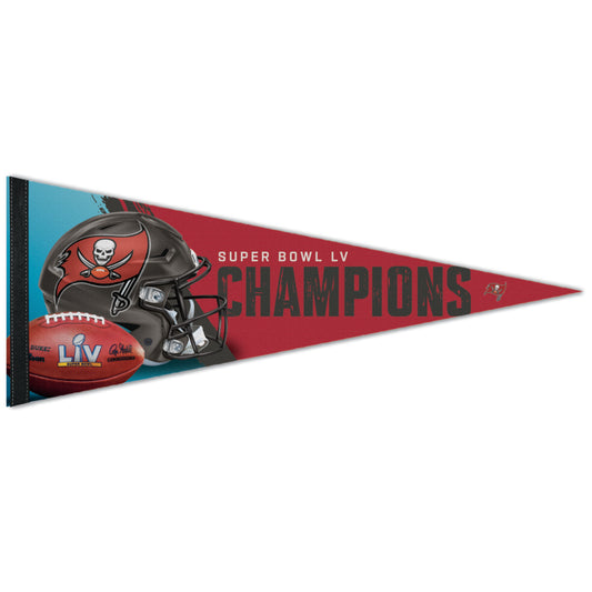 2021 Super Bowl 55 LV Champions Premium Pennant Tampa Bay Buccaneers 