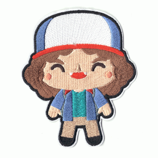 Stranger Things Dustin Body Shot Logo Iron On Patch 