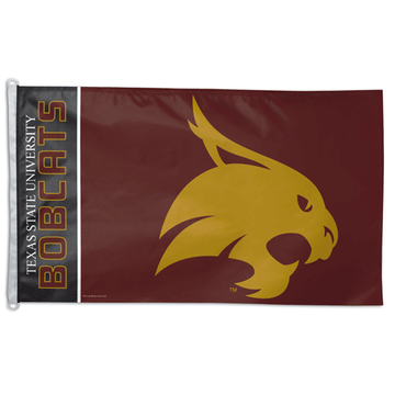 Texas State University Bobcats Team Logo Flag 3' X 5' 