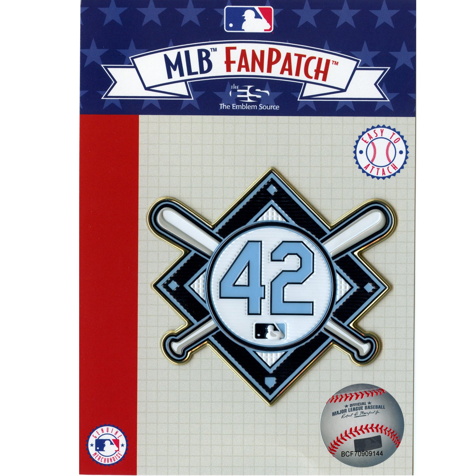 Jackie Robinson Day "42" MLB Jersey Sleeve Patch (Rays) 