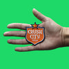 Crush City Houston Shield Patch Texas Parody Logo Embroidered Iron On