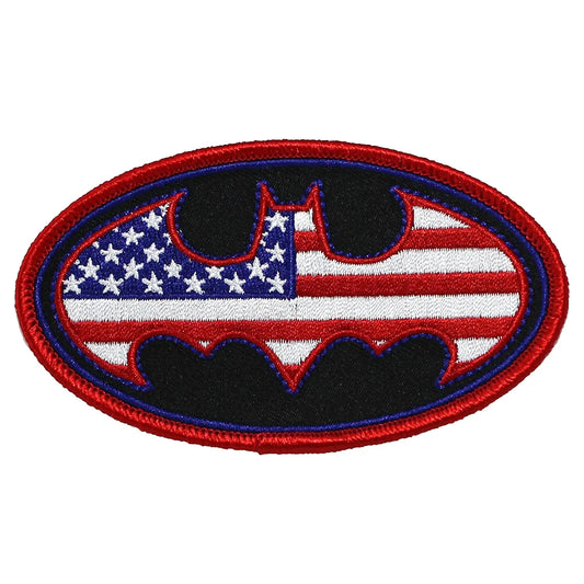 Dc Comics Batman US Flag Logo Iron on Patch 