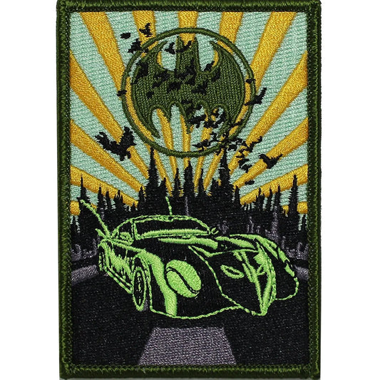 Dc Comics Batman Batmobile Iron on Patch 