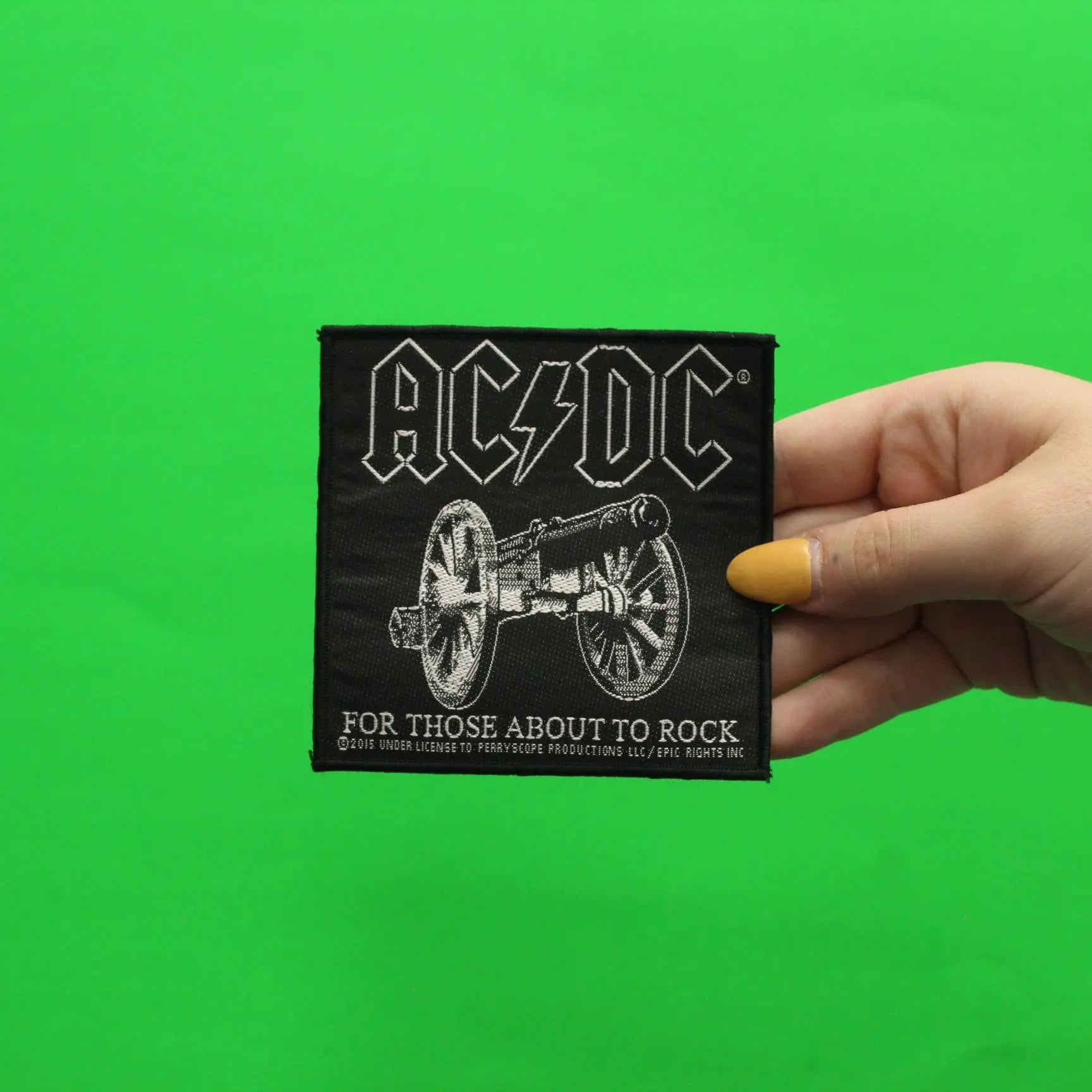 2015 ACDC For Those About To Rock Woven Sew On Patch 