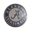 Alabama Crimson Tide Round Solid Metal Auto Chrome Emblem 