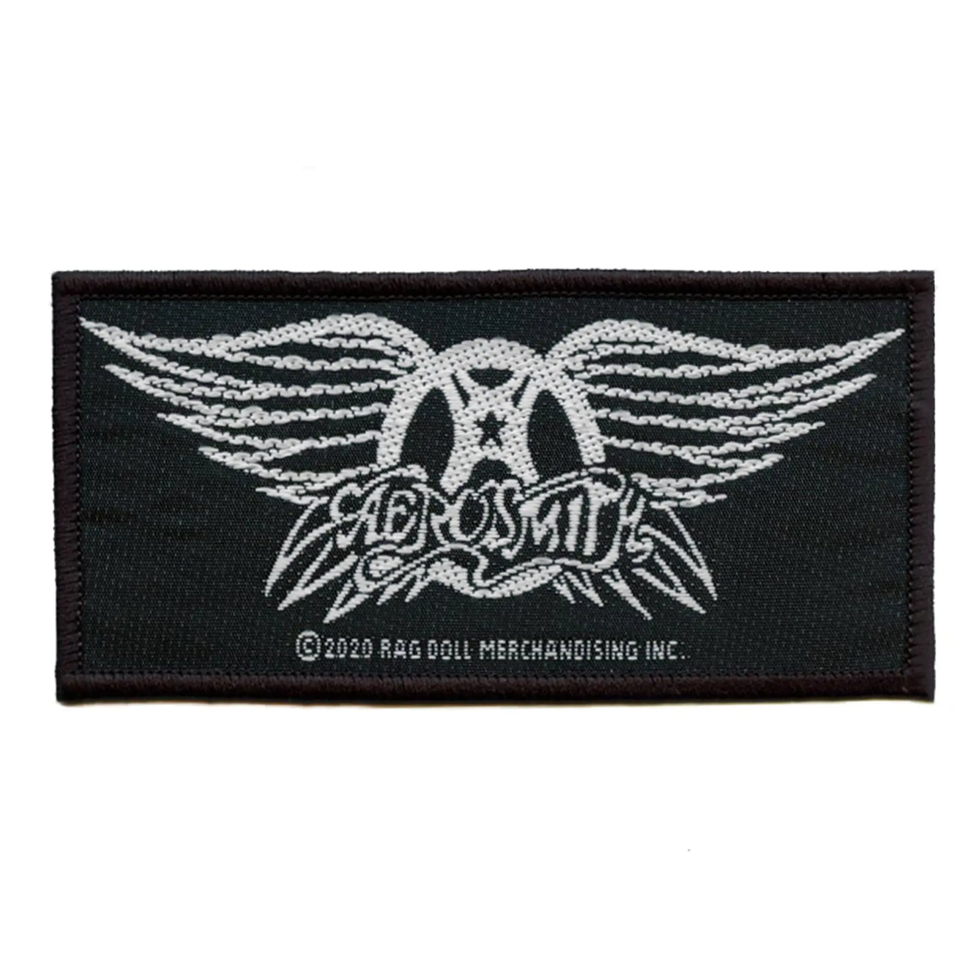 Aerosmith Classic Logo Patch Rock Band Wings Woven Iron On