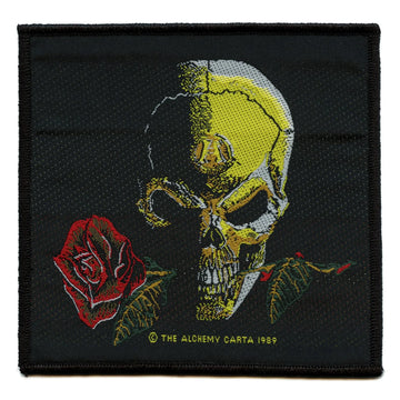 Alchemy The Alchemist Patch Skull Red Rose Sew On 