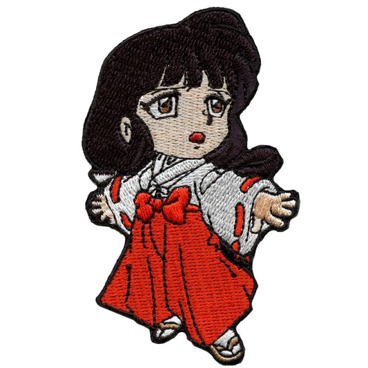 Inuyasha Kikyo Full Body Patch Chibi Hero Anime Embroidered Iron On