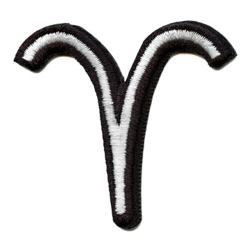 Aries Astrological Zodiac Symbol Patch Horoscope Ram Sign Embroidered Iron On 