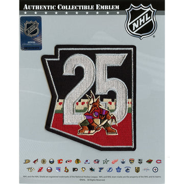 2021 Official Arizona Coyotes 25th Anniversary Jersey Patch Alternate 