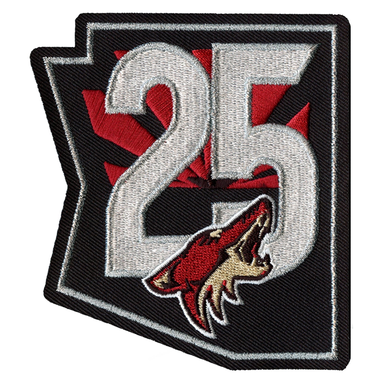 2021 Official Arizona Coyotes 25th Anniversary Jersey Patch 