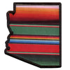 Arizona Serape State Patch Hispanic Culture Jorongo Embroidered Iron On