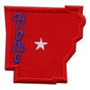 Arkansas Home State Embroidered Iron On Patch 