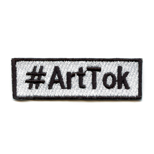 #ArtTok Patch Popular Hashtag Embroidered Iron On 