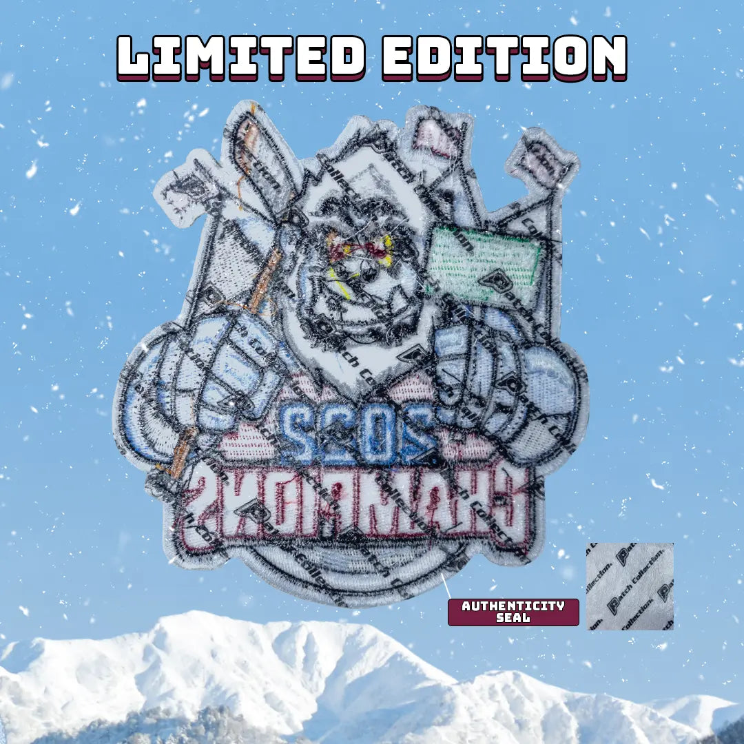 2022 Champions Denver Colorado Yeti Mascot Hockey Parody Embroidered Limited Patch