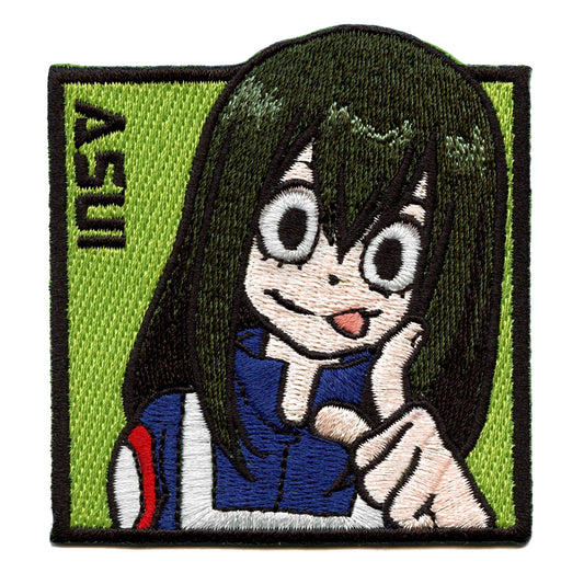 My Hero Academia Patch Tsuyu Asui Square Embroidered Iron On 