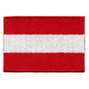 Austria Country Flag Patch Central Europe Embroidered Iron On 