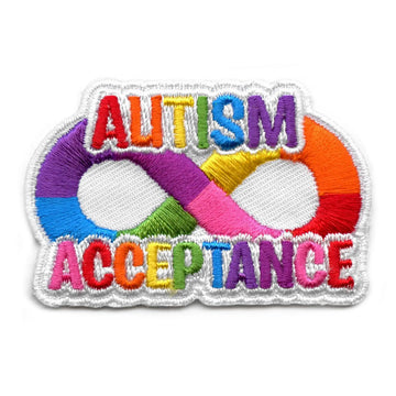 Autism Acceptance Patch Neurodiversity Embroidered Iron On 