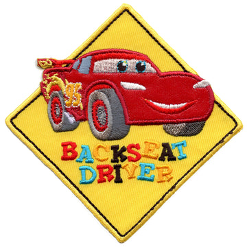 Disney Cars "Backseat Driver" Embroidered Applique Patch 