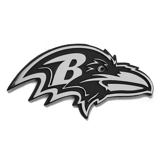 Baltimore Ravens Premium Solid Metal Chrome Plated Car Auto Emblem 