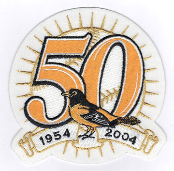 2004 Baltimore Orioles 50th Anniversary Jersey Patch 