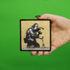 Banksy Flower Puller Embroidered Iron On PhotoPatch 