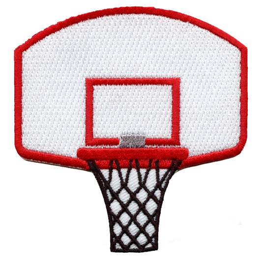 Basketball Hoop Embroidered Iron On Patch 