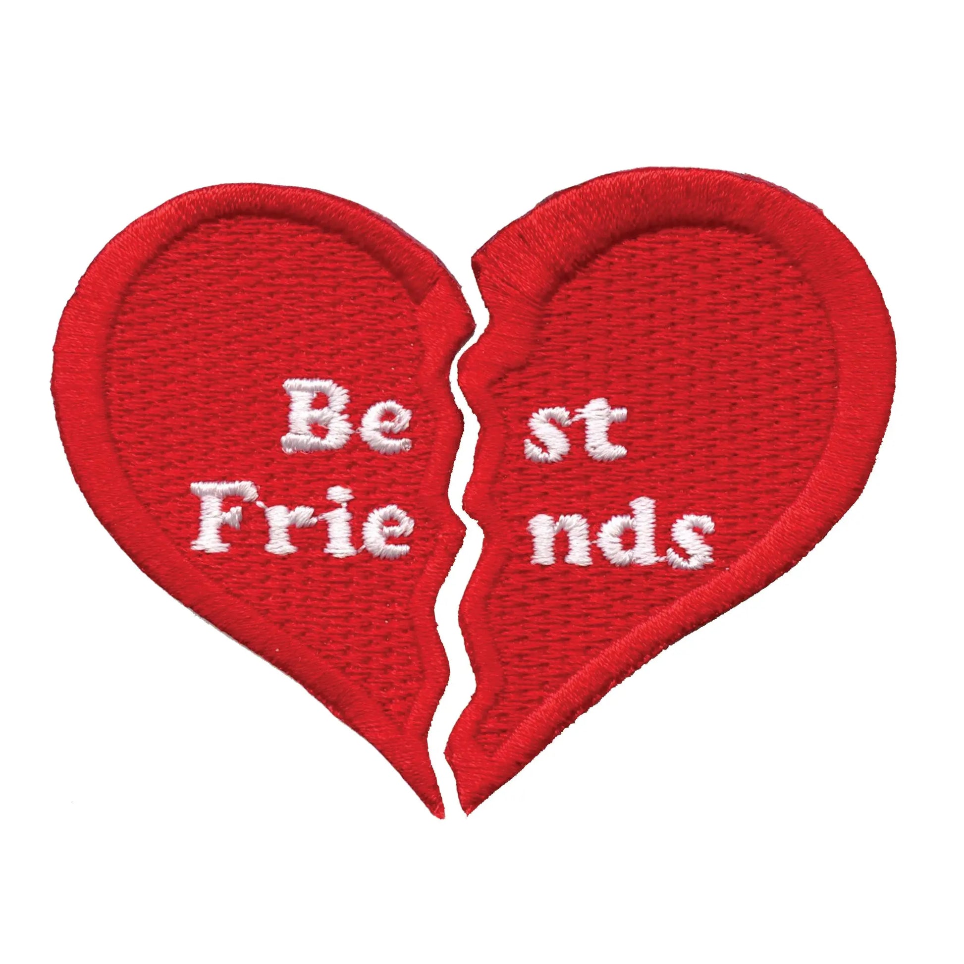 Best Friends Broken Heart Alternative Iron On Patch Set 