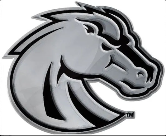 Boise State Broncos Premium Solid Metal Chrome Plated Car Auto Emblem 