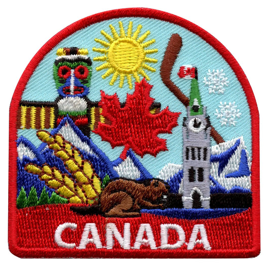 Canada Travel Embroidered Iron On Patch 