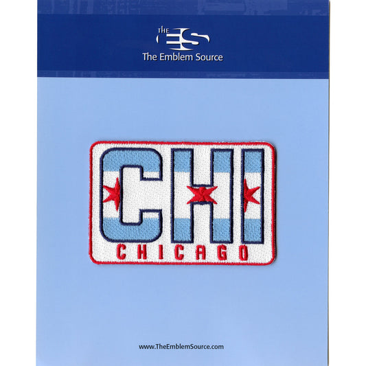 Chicago Bulls 'CHI' Town Patch City Flag Embroidered 