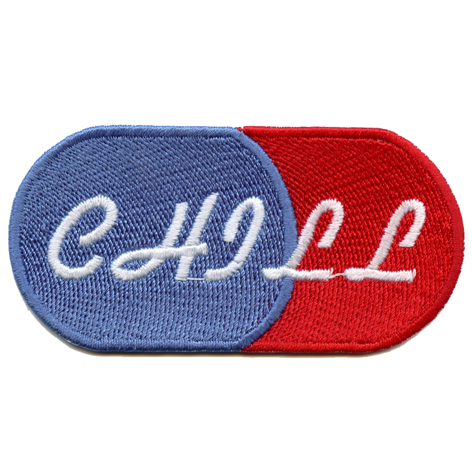 Chill Pill Embroidered Iron On Patch 