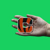 Striped Cincinnati "C" Logo Patch Football Team Parody Embroidered Iron On 