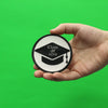 Class Of 2022 Script In Graduation Cap Round Embroidered Iron On Patch 