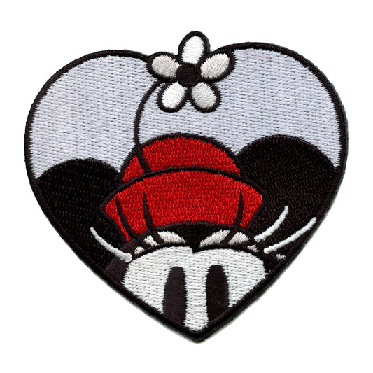 Official Minnie Mouse Classic In Heart Embroidered Iron On Patch 