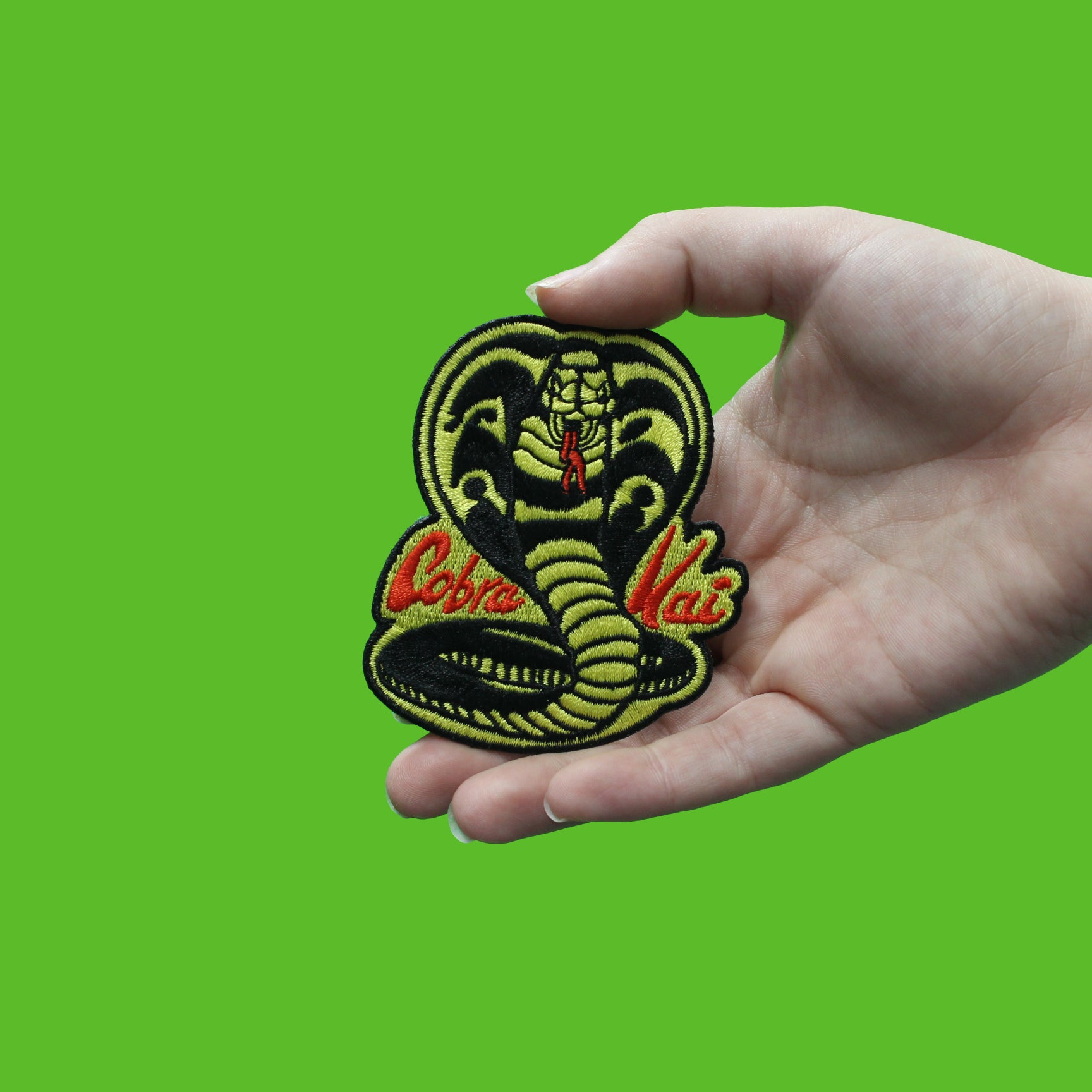 Karate Kid Cobra Kai Logo Embroidered Iron On Patch 