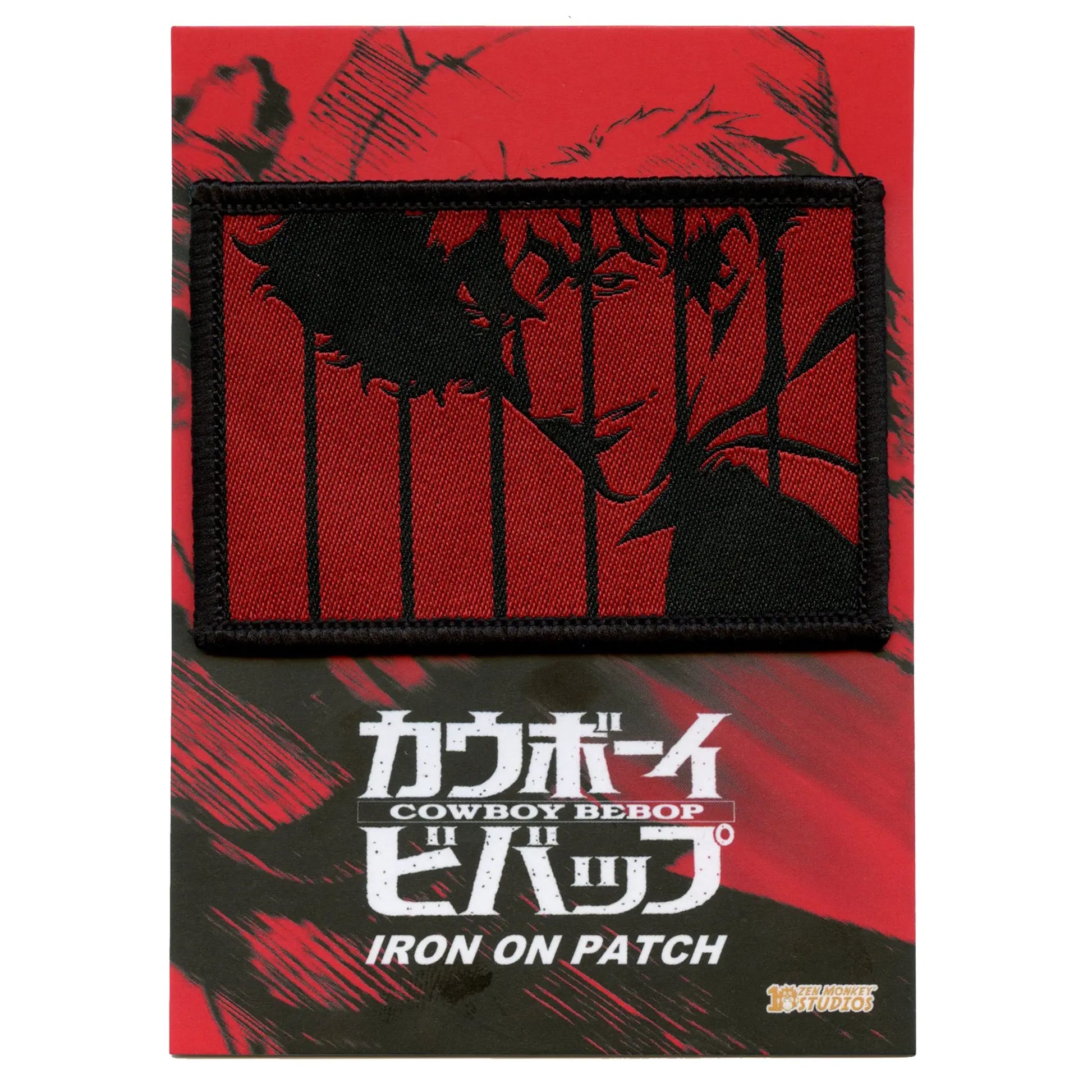 Cowboy Bebop Spike Red Patch Anime Bounty Western Woven Iron On