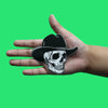 Skeleton Cowboy Skull Patch Western Bones Rodeo Embroidered Iron On