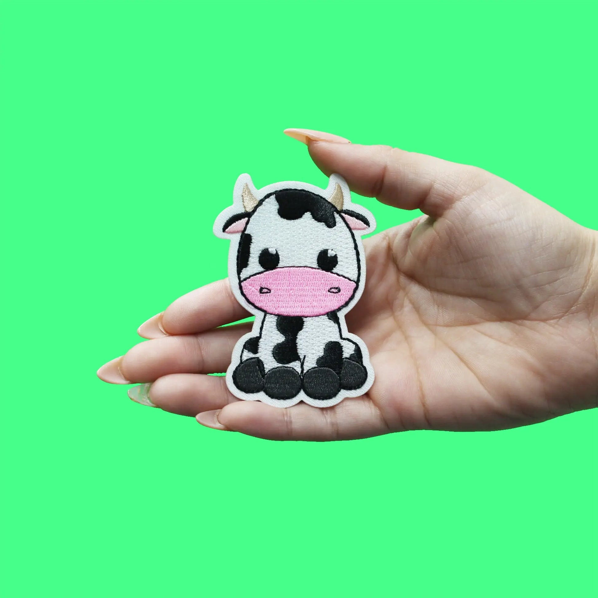 Cute Cow Patch Embroidered Iron On 