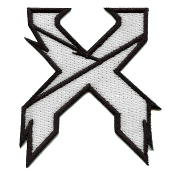 X EDM Artist Logo Patch Glow In The Dark Embroidered Iron On 